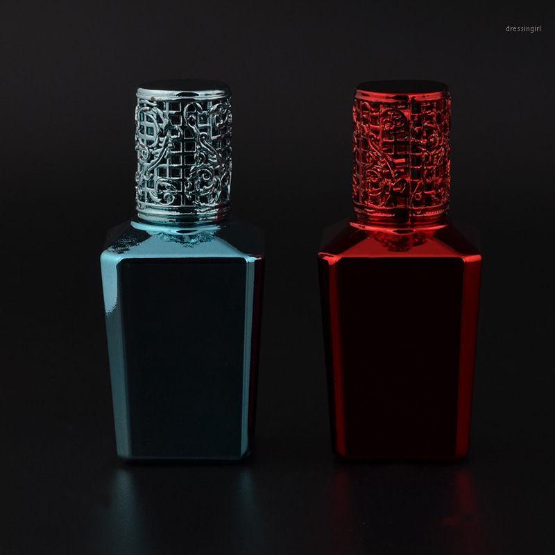 

50pcs/lot New Arriving 15ml UV Glass Roll On Parfum Bottles Men & Women Portable With Alloy Cap1