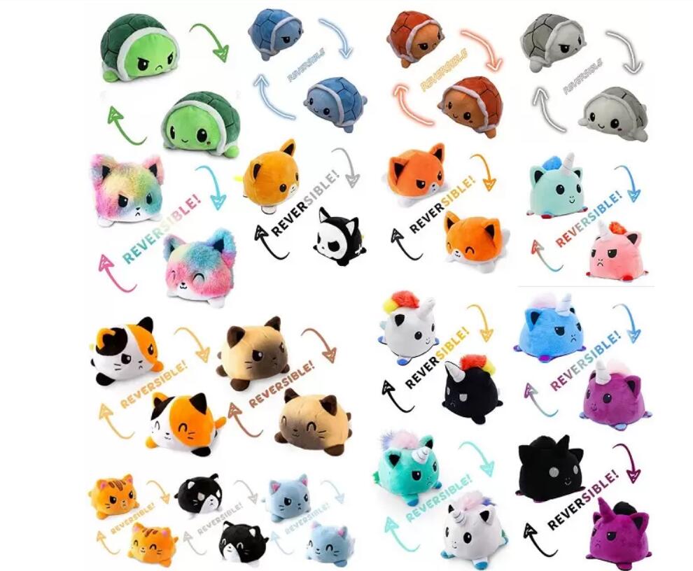 

Party Favor Cute Octopus Plush Reversible Cat Gato Doll Kids Christmas Gift Double-sided Flip Plush Toy Children Birthday Gifts JSAJ12