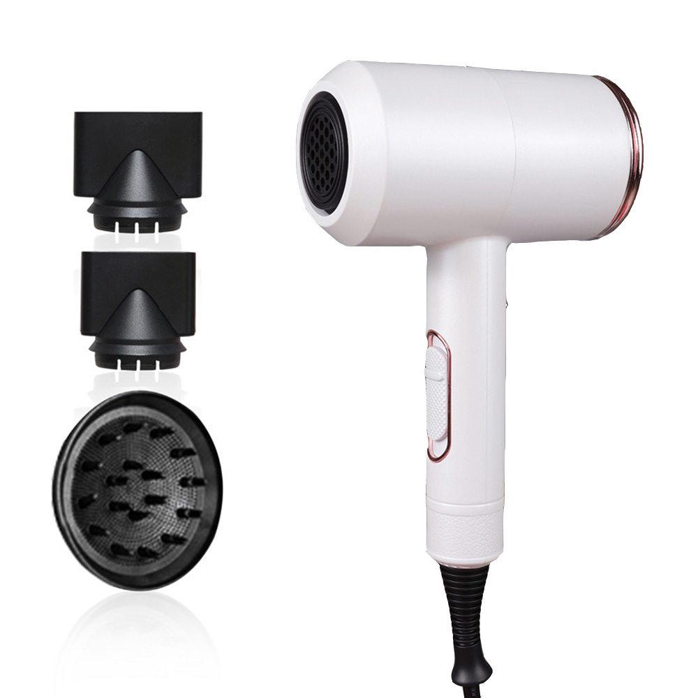 

Hair Dryer Hot and Cold Wind with Diffuser Conditioning Powerful Blower AC Motor Heat Constant Temperature Blowdryer Dry Quickly