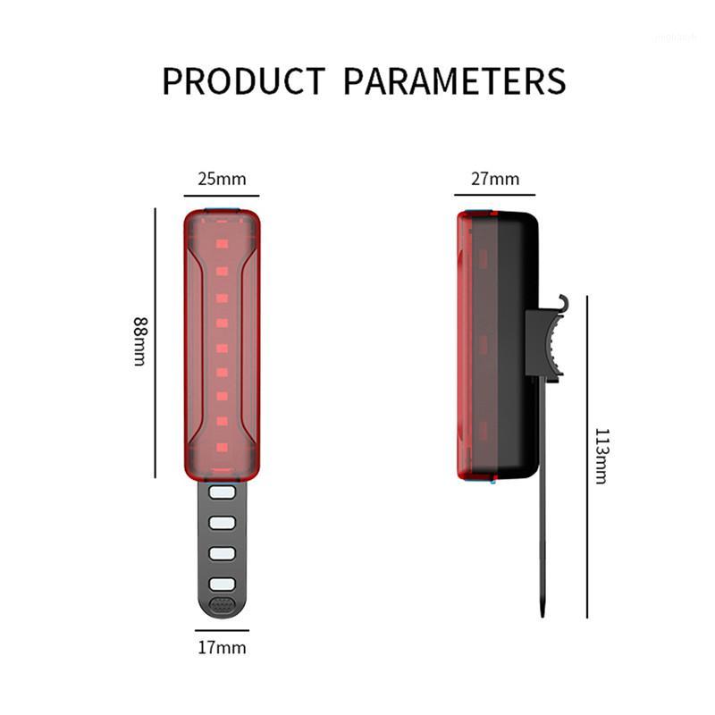 

Bike Taillight Waterproof Riding Rear Light LED USB Rechargeable Mountain Bike Cycling Light Tail-lamp Bicycle Light*1
