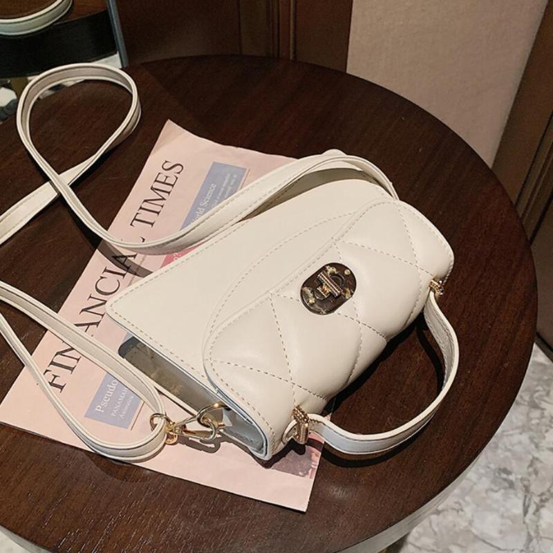 

Elegant Female Small Tote bag 2021 Fashion New High-quality PU Leather Women's Designer Handbag Lock Shoulder Messenger Bag Sac, Black