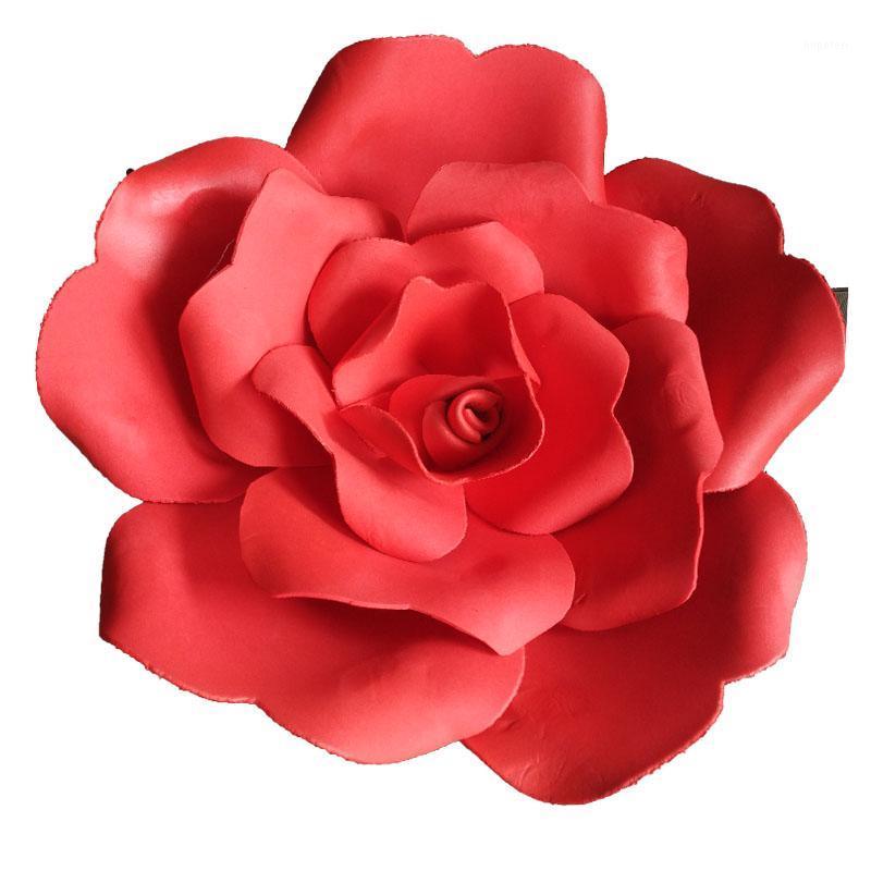 

25 Cm Artificial Foam Roses Large Flowers Wall for Weddings Custom Foam Flower Wall DIY Family Flower Window Background Layout1, Purple