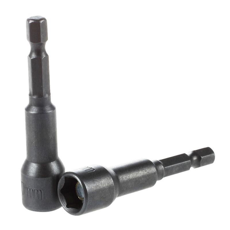 

2Pcs 1/4 Shank netic 10mm Socket Wrench Hex Nut Driver Bit