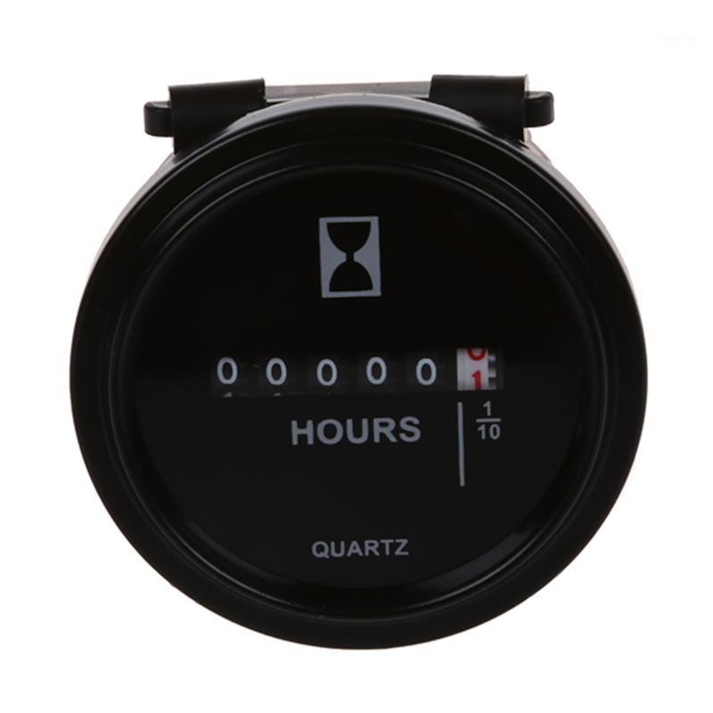 

6V-80V DC / AC Round Quartz Hour Meter Gauge for Boat Car Truck Engine1