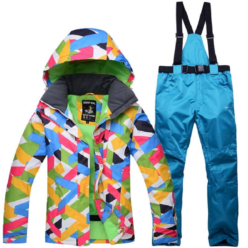 

Snowboarding Sets Winter Women Ski Suit Outdoor Sports Warm Windproof Waterproof Breathable Female Snow Skiing Jacket and Pants, Only jacket
