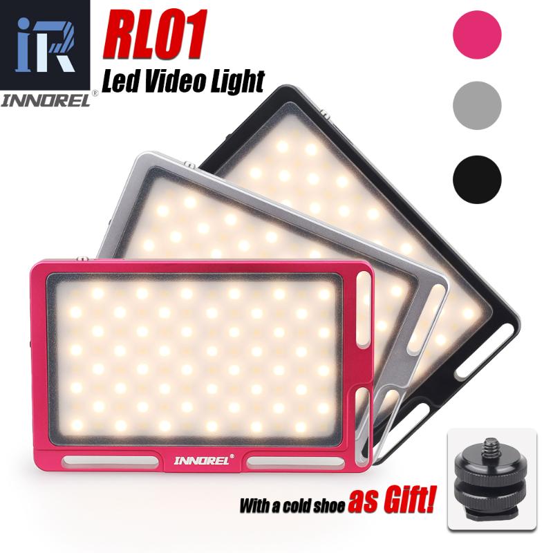 

RL01 LED Video Light Vlog Dimmable 96 Photo Studio Fill Lighting Lamp 3500-5700K for DSLR Cameras & Smartphone