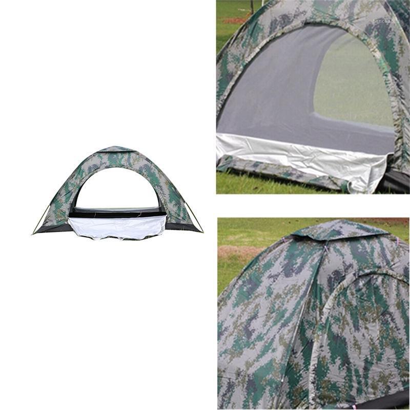 

Waterproof Camping Tent Polyester Fabric Single Layer Tent for Outdoor Travel Hiking1
