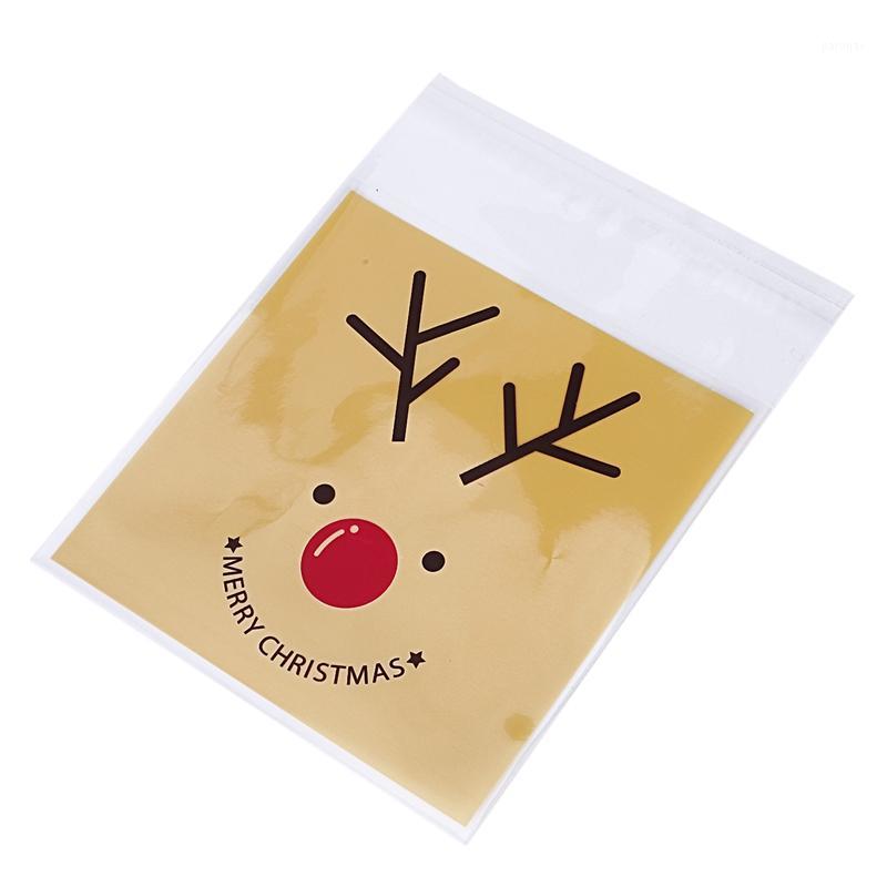 

Elk Self Adhesive Christmas Cookie Cellophane Gift Treat Candy Bags Pack of 50 pcs1