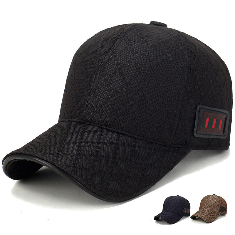 

Ball Hat Luxury Designer Retro Baseball Cap with Decor Straps Best Quality Leisure Cap Pop Golf Cap Stripes Hat T200104, Black