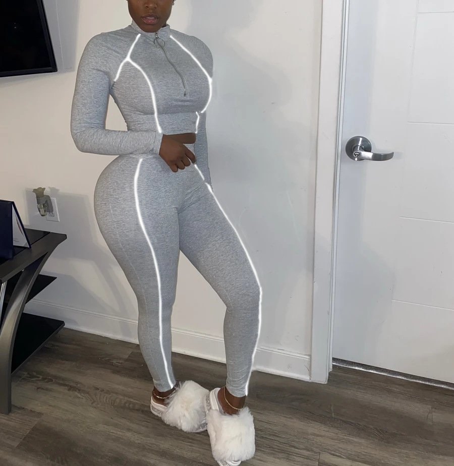 

Tracksuit For Women Sexy Cute Hooded Pants Two-piece Set Solid Color Casual Female Clothes, Black