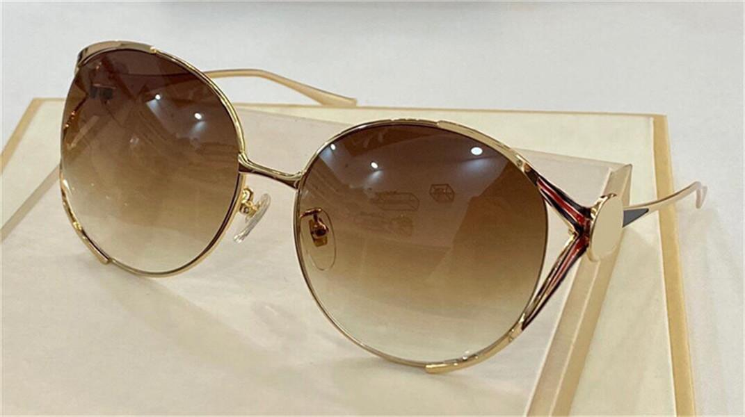 

New fashion design woman sunglasses 0255 metal round frame frame popular and generous style uv400 protection glasses top quality, White;black