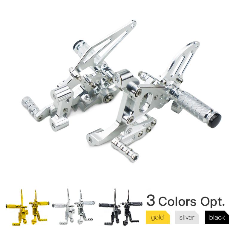 

CNC Adjustable Foot pegs Footpeg Footrest Rear Sets For 899 1199 Panigale S R 2012 2013 2014 2020