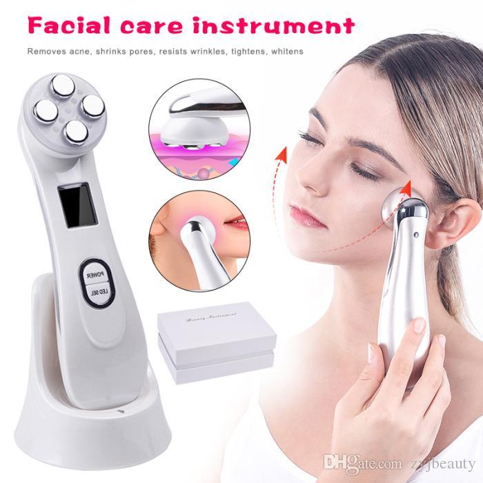 

Mesotherapy Electroporation RF Radio Frequency Facial LED Photon Skin Care Device Face Lifting Eye Care Tool