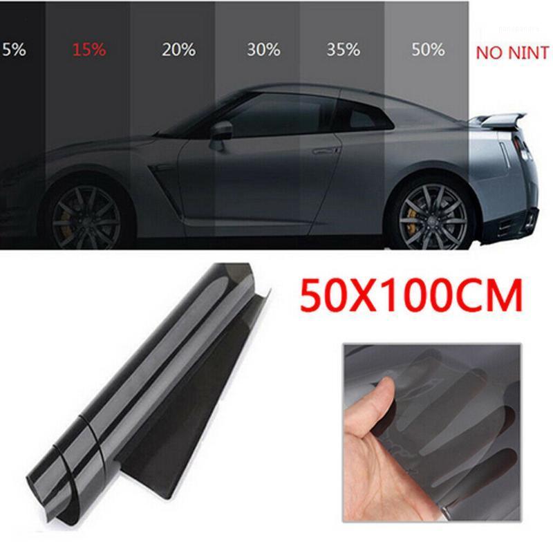 

New 1 Roll 100x50cm Car Window Tint Tinting Film Protector Sticker Films For Car Home Window Summer Solar UV Protector Films1