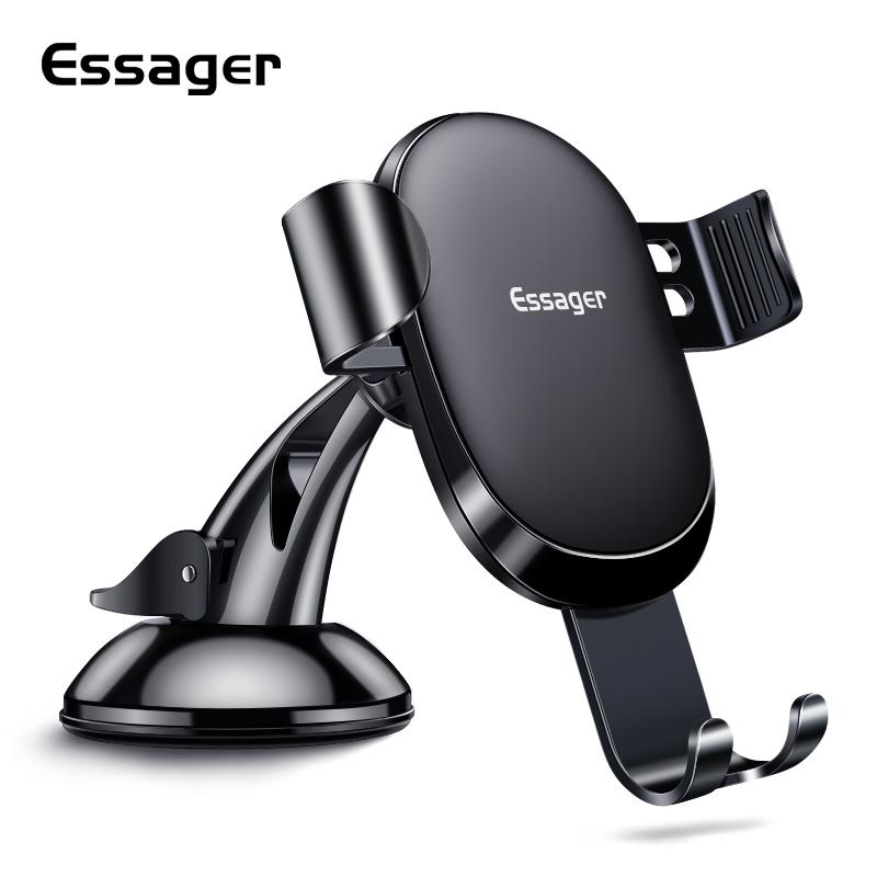

Essager Sucker Gravity Car Phone Holder For Universal Mount Holder For Phone in Car Cell Mobile GPS Stand, Air vent type