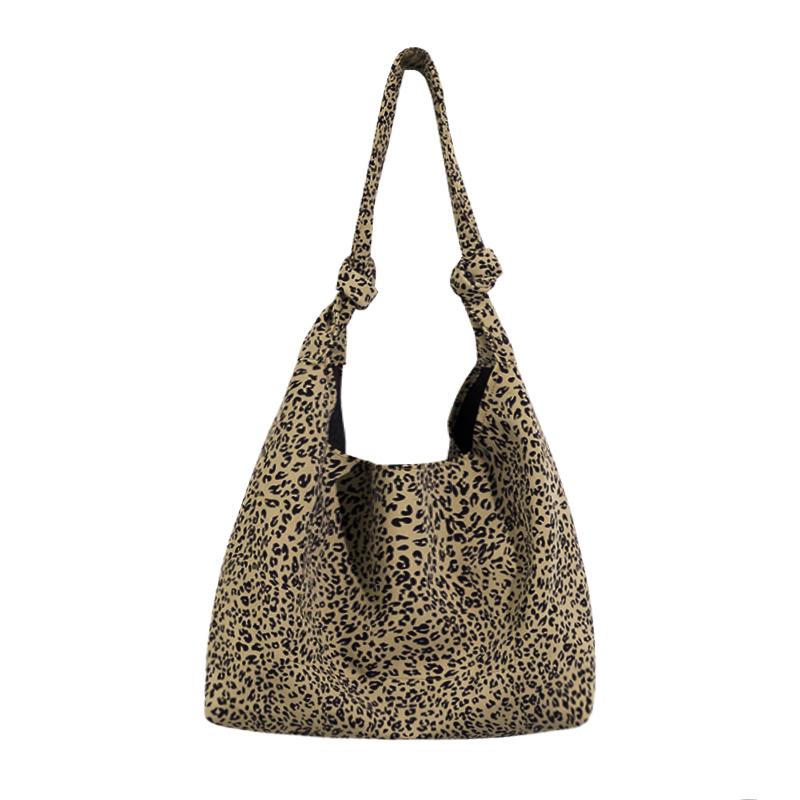 

shoulder bags for women 2021 luxury tote ladies designer cheetah print canvas fashion vintage big shopping shopper fluffy