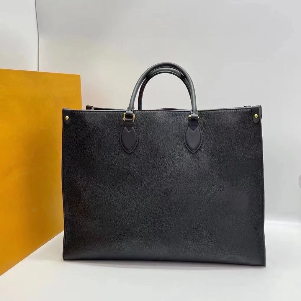 

2022 ONTHEGO handbag ladies leatherpurse luxury shoulder bag big wallet clutch high quality shopping handbags, Brown