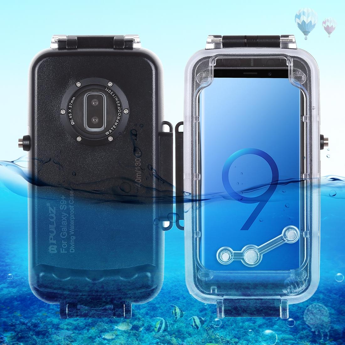 

PULUZ 40m130ft Waterproof Diving Housing Photo Video Taking Underwater Cover Case for Galaxy S9 Only Support Android 800 or below
