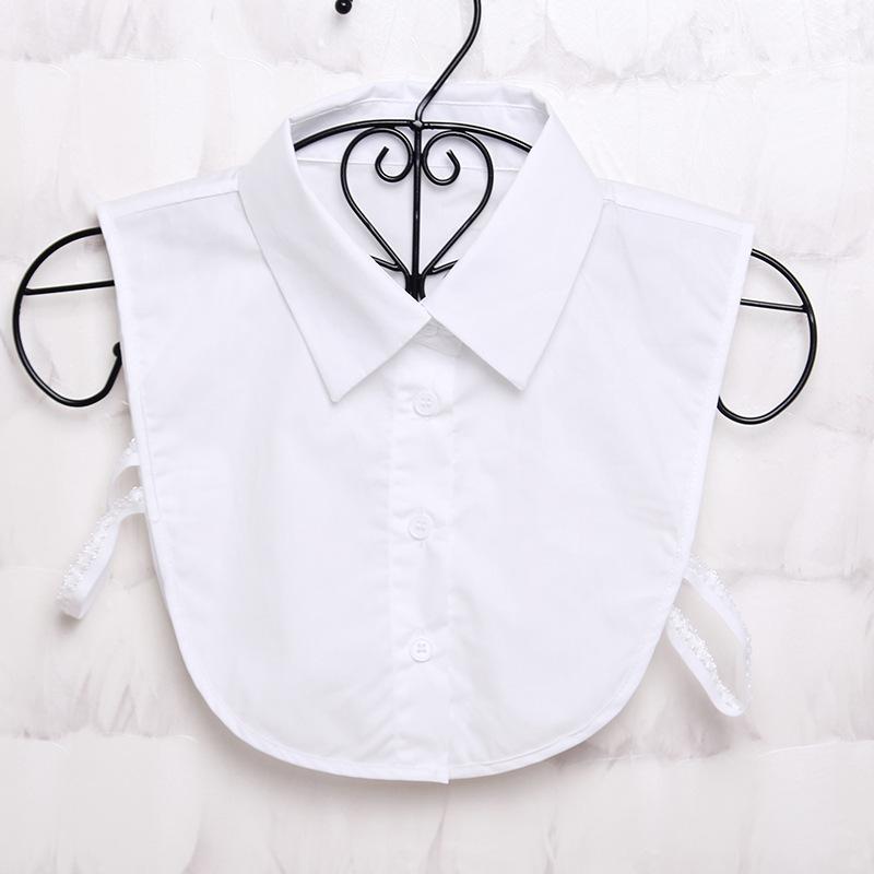 

2020 Fake Collar Shirt Vintage White/Black Detachable Collar Vintage False Collars Nep Kraagje Blouse for Women Men Clothes Tops