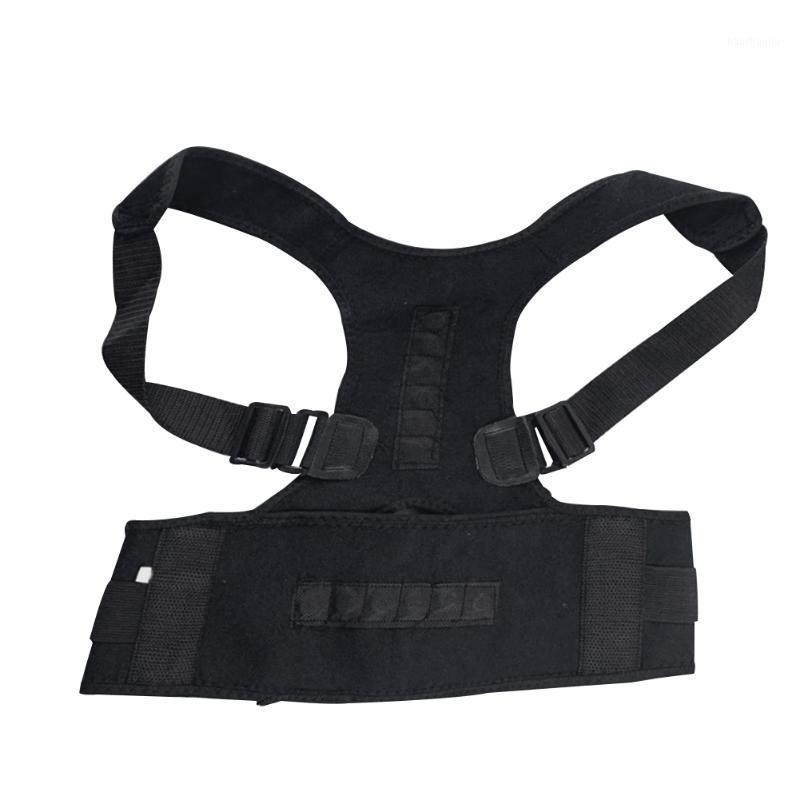 

Men Women Sports Lumbar Protective Therapy Back Brace Wrap Universal Belt Strap Adjustable Posture Corrector Shoulder Support1, As pic