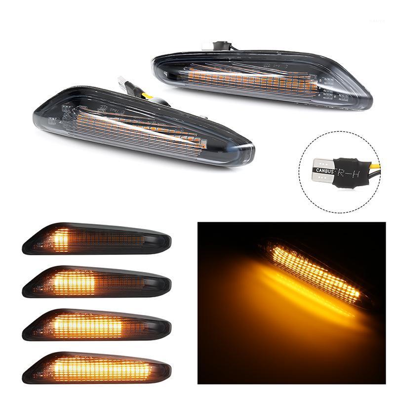 

2Pcs 12V Car Turn Brake Light Side Marker Light LED Turn Signal Rearview Mirror Indicator for E82 E88 E60 E90 E91 E921, As pic