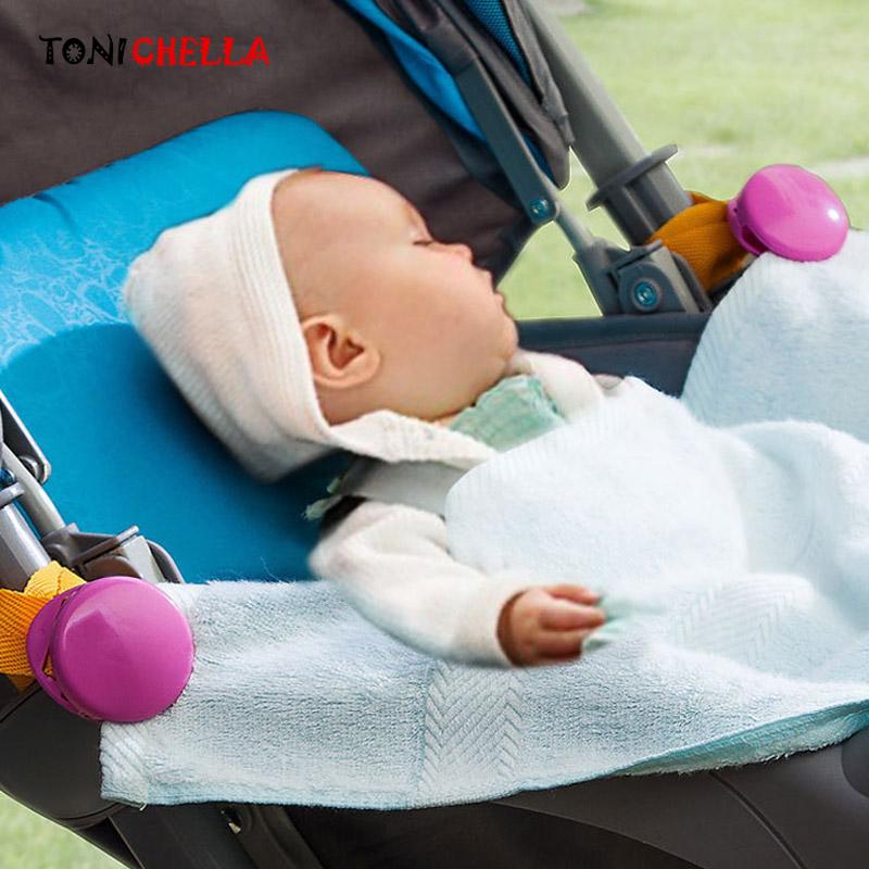 

2 PCS/Lot Multifuncti Baby Stroller Accessories Blanket Anti Slide Clips Carrier Trolley Blanket Quilt Strong Clip Safety BB0929