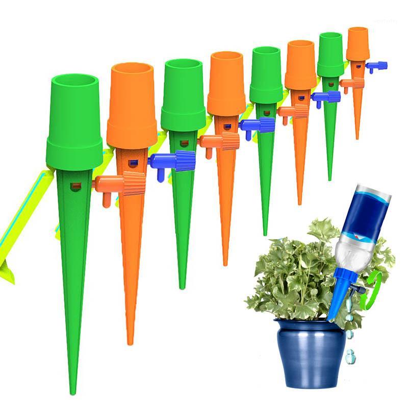 

Hot Sale Plant Self Watering Spikes System Anti-Down Bracket with Slow Release Control Valve Switch1, Burgundy
