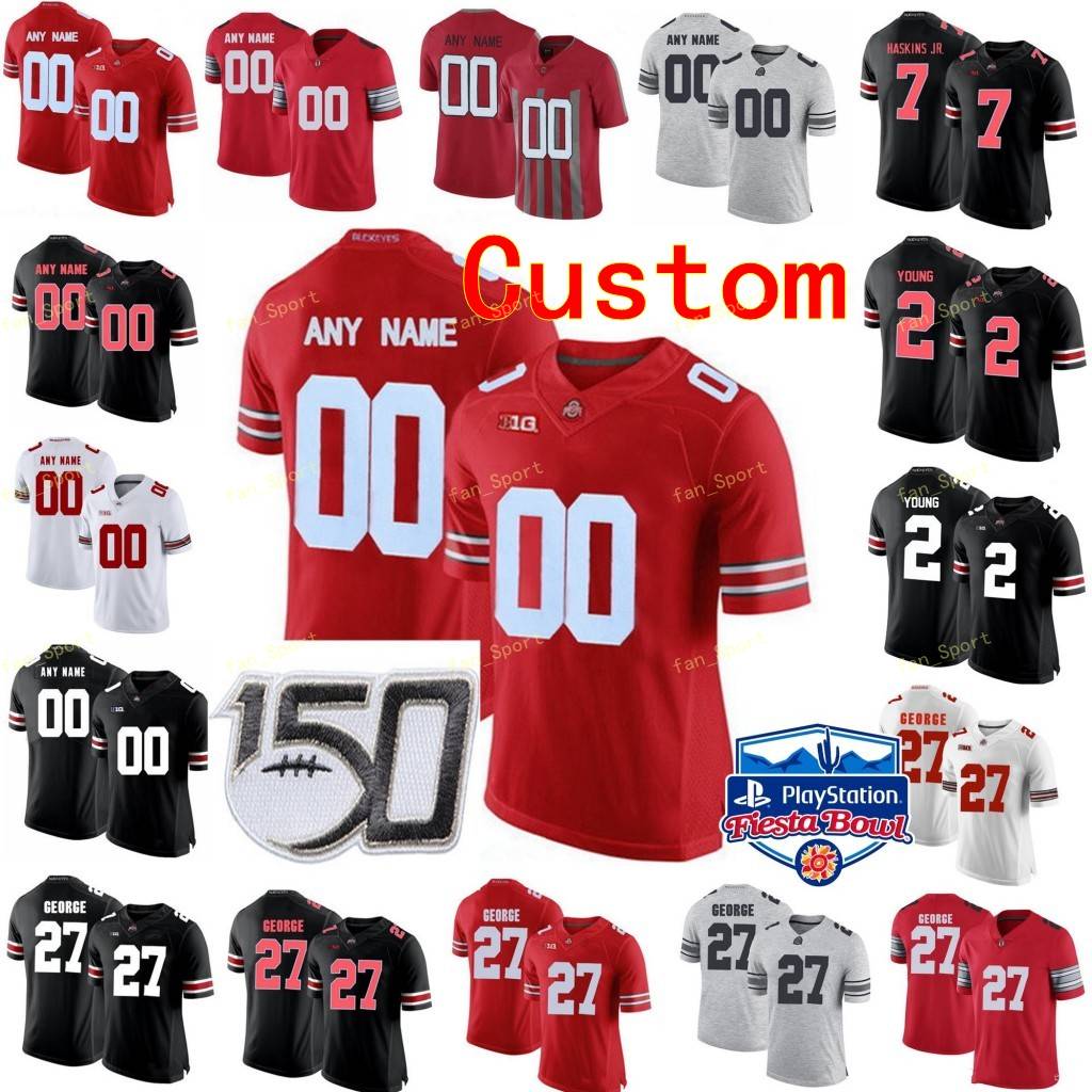 

Custom Ohio State Buckeyes College Football Jersey 1 Justin Fields 14 KJ Hill Jr. 15 Elliott 16 J.T. Barrett IV Youth Kids Stitched