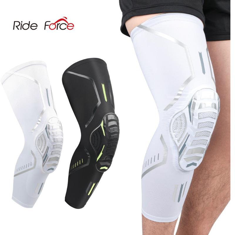 

1 Piece Basketball Kneepads Compression Sleeve Foam Volleyball Knee Pad Protector Fitness Gear Sports Training Support Bracers, One piece white