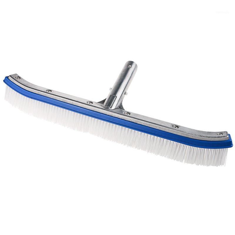 

18 inch Swimming Pool Brush Head Spa Algae Plastic Heavy Duty Broom Curved Tools Cleaning Equipment Swimming Pools Accessories1