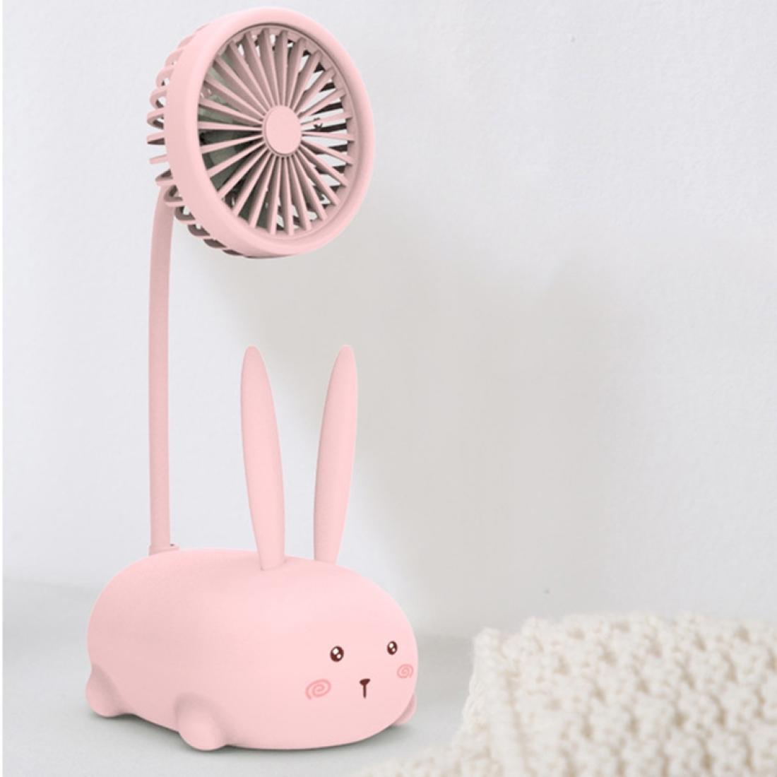 

Student Desktop Learning Cute Cartoon Mini Fan StyleRabbit