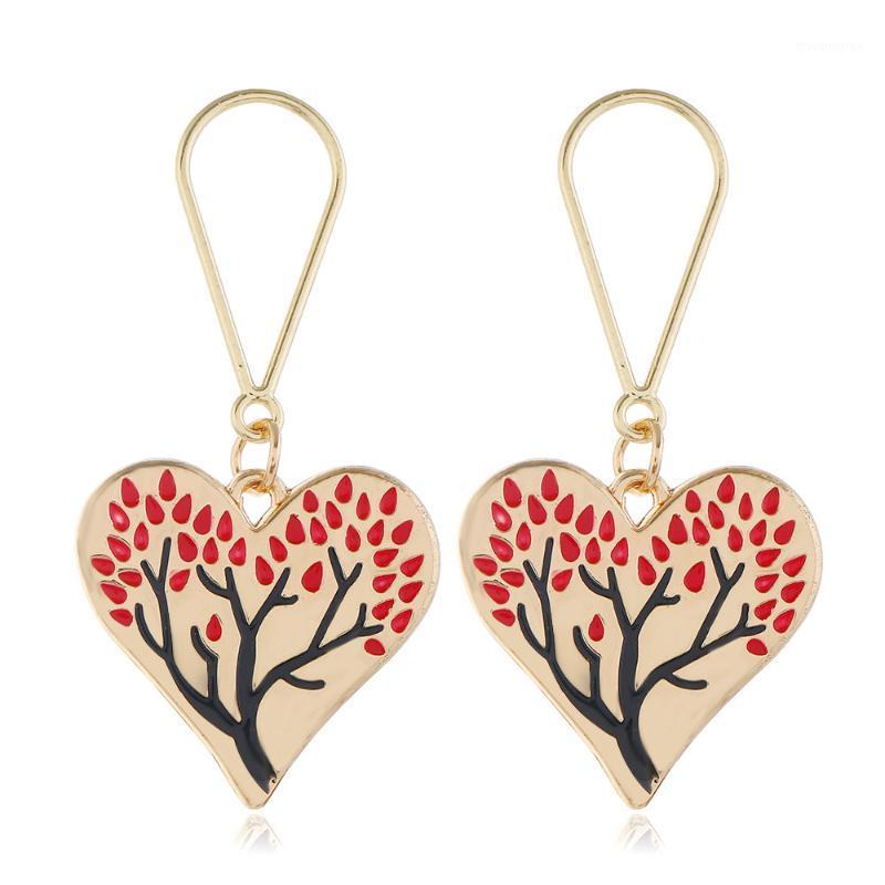 

Heart Shape Drop Earrings for Women Fashion 2020 Golden Hyperbole Earrings1