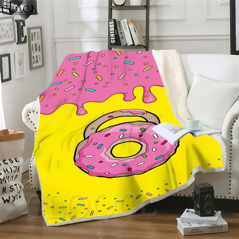 

CLOOCL New Anime The Simpsons 3D Print Hip-hop Style Air Conditioning Blanket Sofa Teens Bedding Throw Blankets Plush Quilt