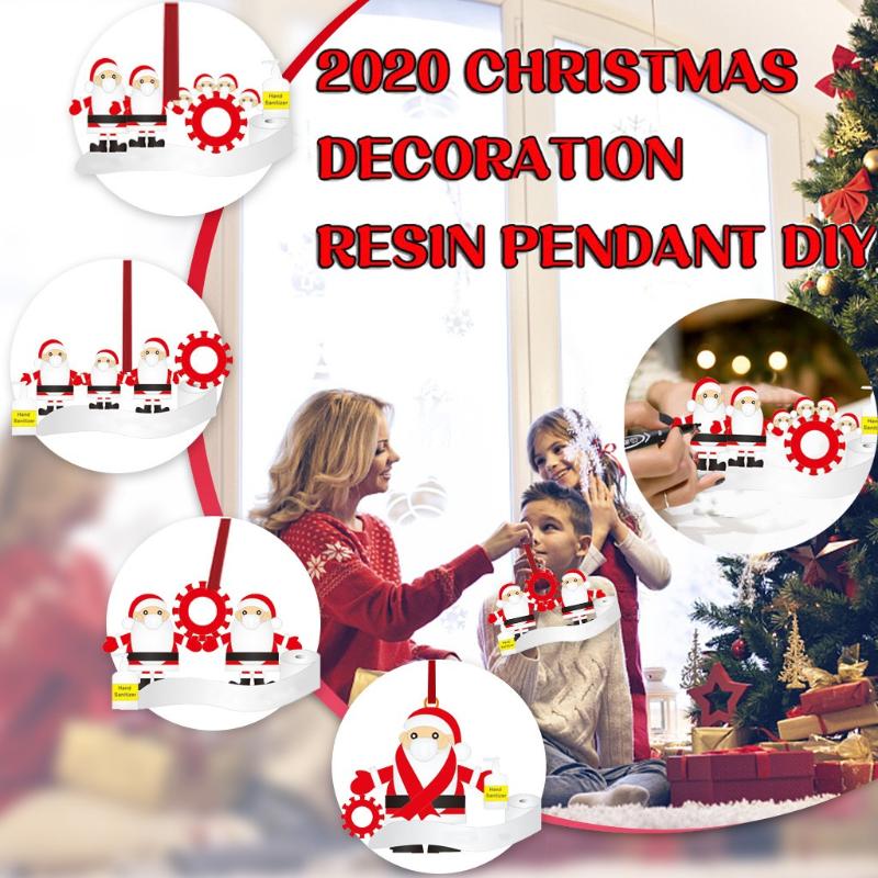 

2020 Quarantine Christmas Birthdays Party Decoration Gift Product Personalized Hanging Ornament Social Distancing