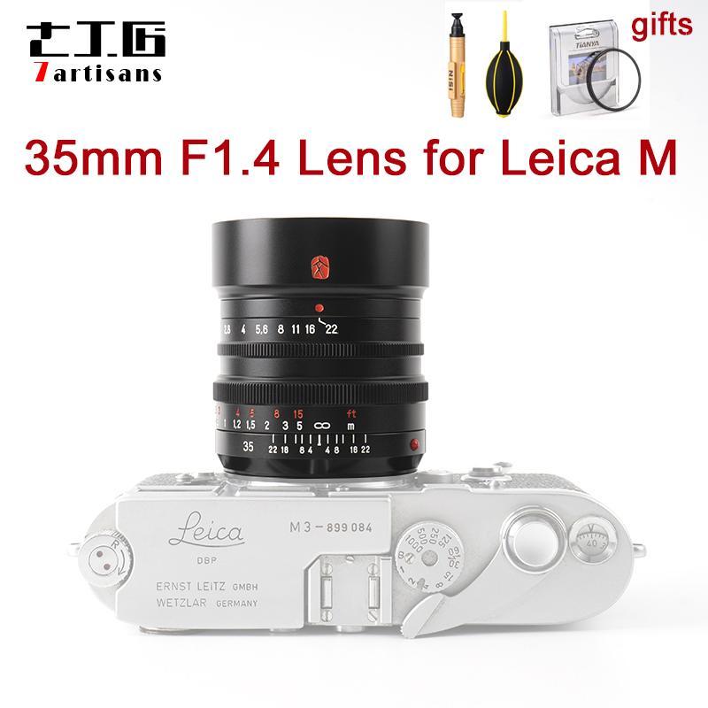 

Original 7Artisans 35mm F1.4 Manual Focus MF Camera Lens for Leica M Mount Full Frame Lens for M240 M3 M6 M7 M8 M9 M10 Camera1