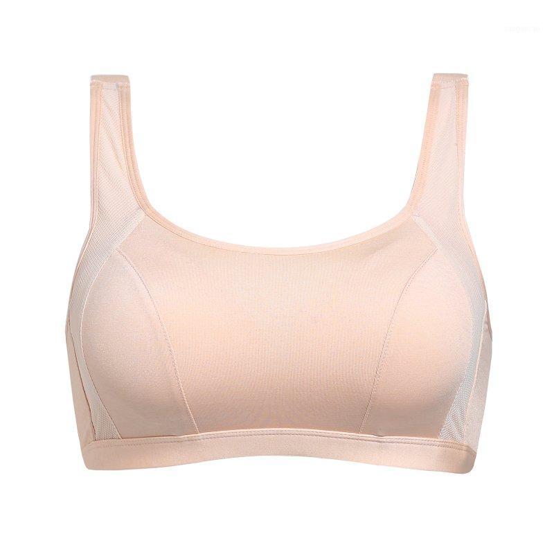

Sports Bra Thin Section Large Size Shockproof fixed shoulder strap Running Vest Yoga Fitness Sports No Steel Gathered Bra n1, Skin color