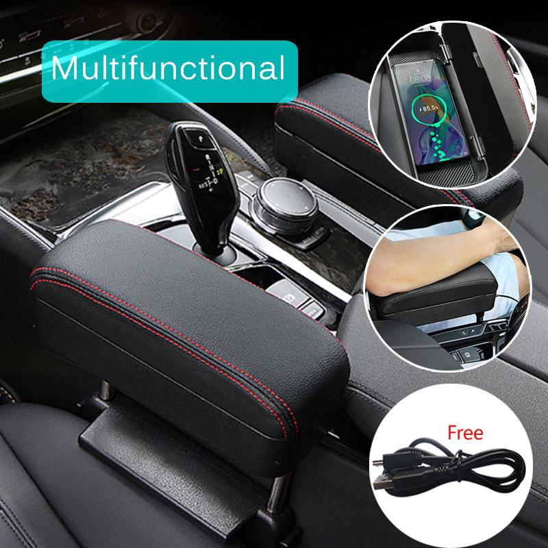 

2020 Hot Car Auto Interior Wireless Charging Multifunctional Armrest Box Pad Central Control Lengthened Heightened Storage Box