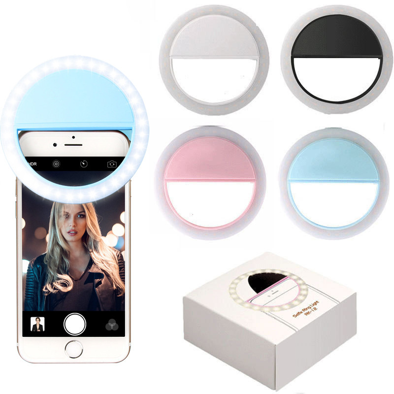 

Charging LED Flash Beauty Fill Selfie Lamp Outdoor Selfie Ring Light Rechargeable For iphone 12 For Samsung Huawei Mi For all mobile phone