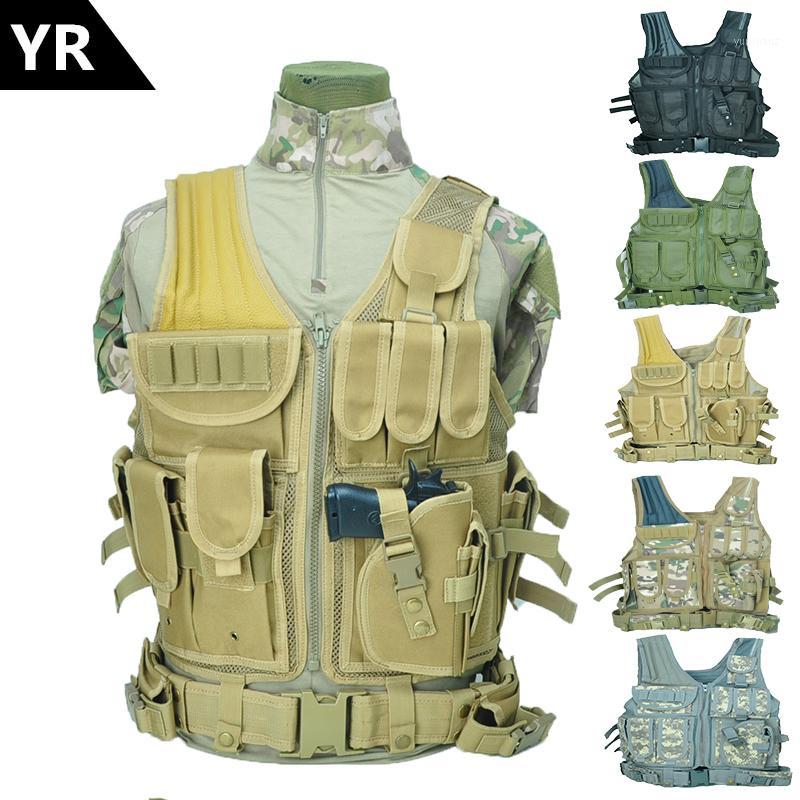 

High Quality Mesh Breathable Tactical vest security outdoor training combat C field protection vest For Paintball Game SWAT Team1, Black
