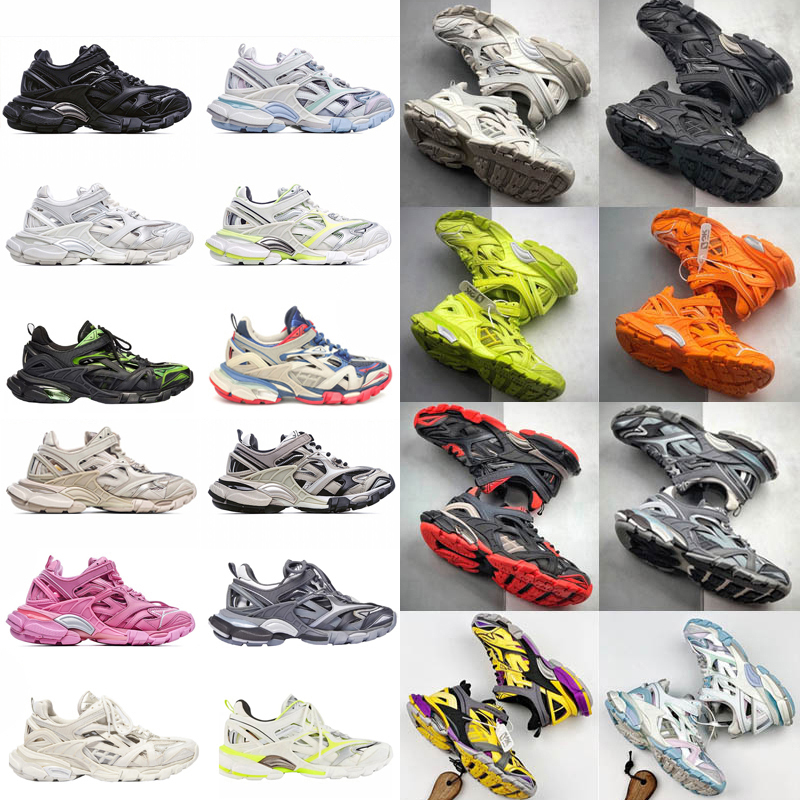 

2021 Top Paris 4.0 Track s Triple s Clunky Grey Orange mens Blue Version Designer women men Sport shoes Size 36-45 62uc#, Clear