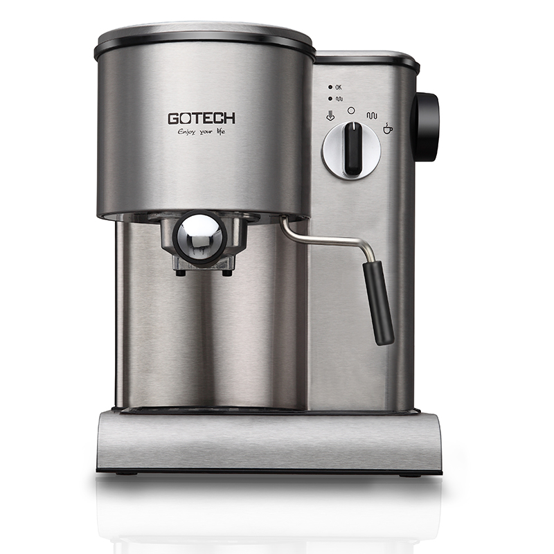 

Italian Coffee Machine Semi-automatic 19BAR Steam Pressure Stainless Steel Shell Milk Foam