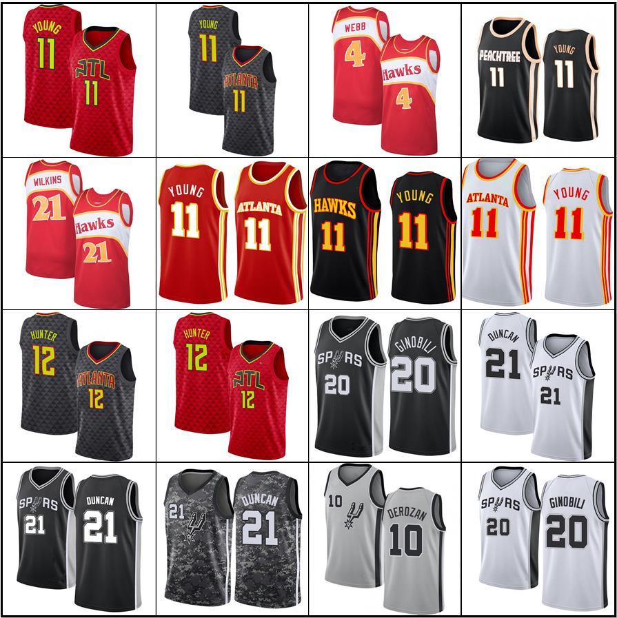 

Trae 11 Young Atlanta Hawks Jersey De'Andre 12 Hunter Spud 4 Webb Denver Nuggets Jersey Jamal 27 Murray Baskeball jznk