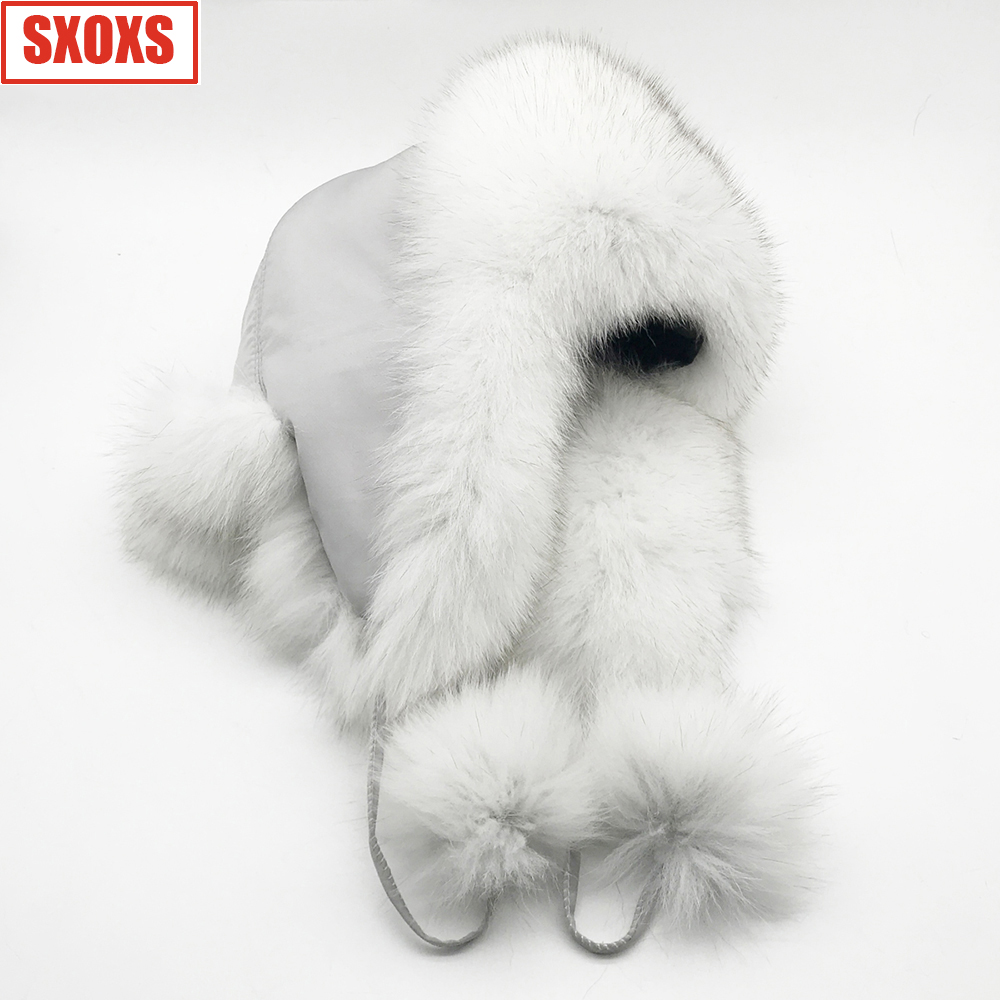

Berets 2021 Fashion Winter Women's Russian Natural Fur Hat Women Selling 100% Authentic Real, Color1