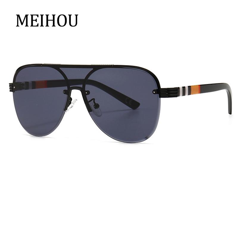 

Oversized Pilot Men Sunglasses Vintage Rimless Gradient Shades Designer High Quality Sunglasses Woman 2021 UV400
