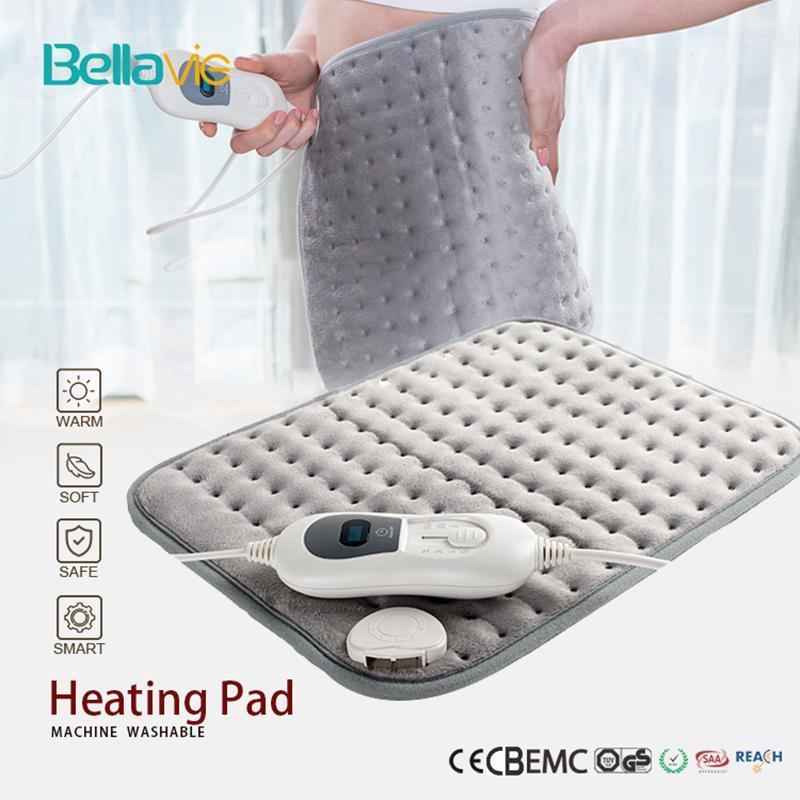 

220-240V 100W 40*30cm Microplush Electric Heating Pad for Abdomen Waist Back Pain Relief Winter Warmer 3 Heat Controller EU Plug1