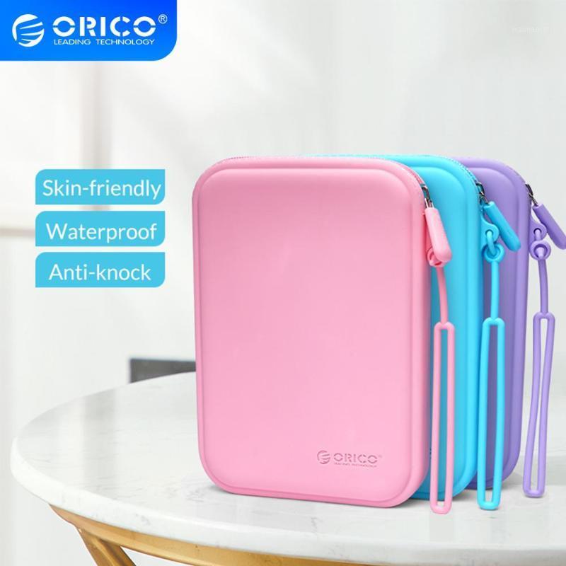 

ORICO Silicone Earphone Bag Candy Color Earphone Case Protable Coin Purses Waterproof Skin Storage Bag For USB Cables key Coin1