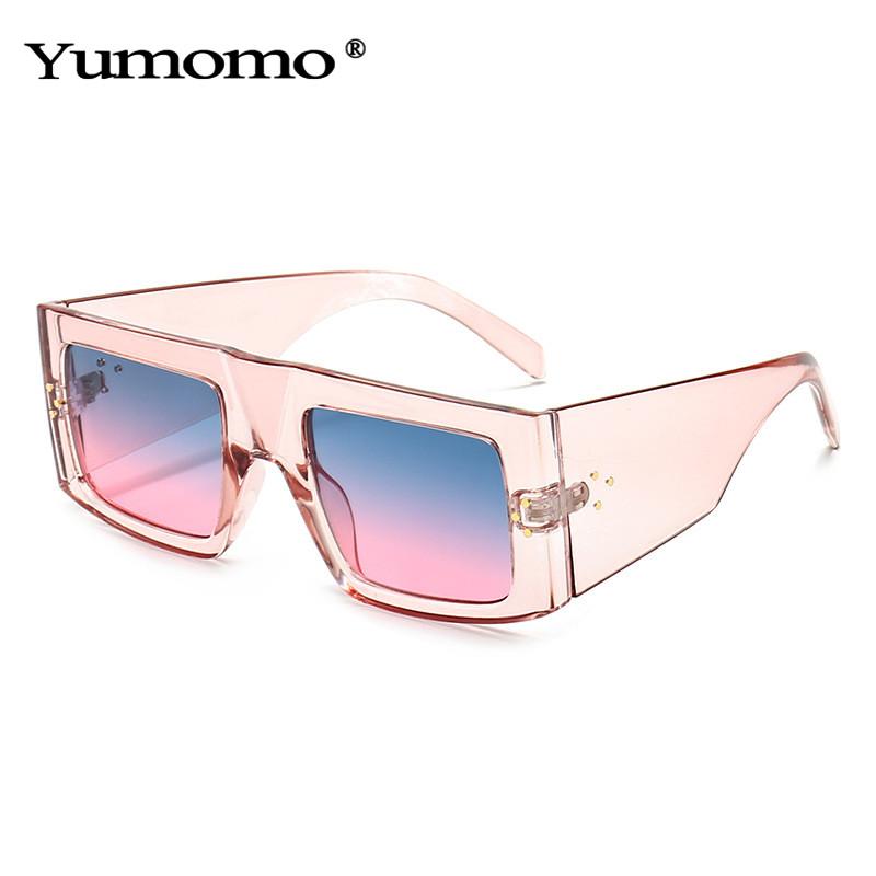 

Fashion Goggles Women Steampunk Sunglasses Vintage Clear Pink Square Glasses Female Punk Uv400 Eyewear Men Shades