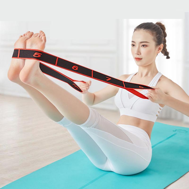

Yoga pull belt waistband polyester latex stretch Latin dance stretch belt ring yoga Pilates gym fitness resistance band1
