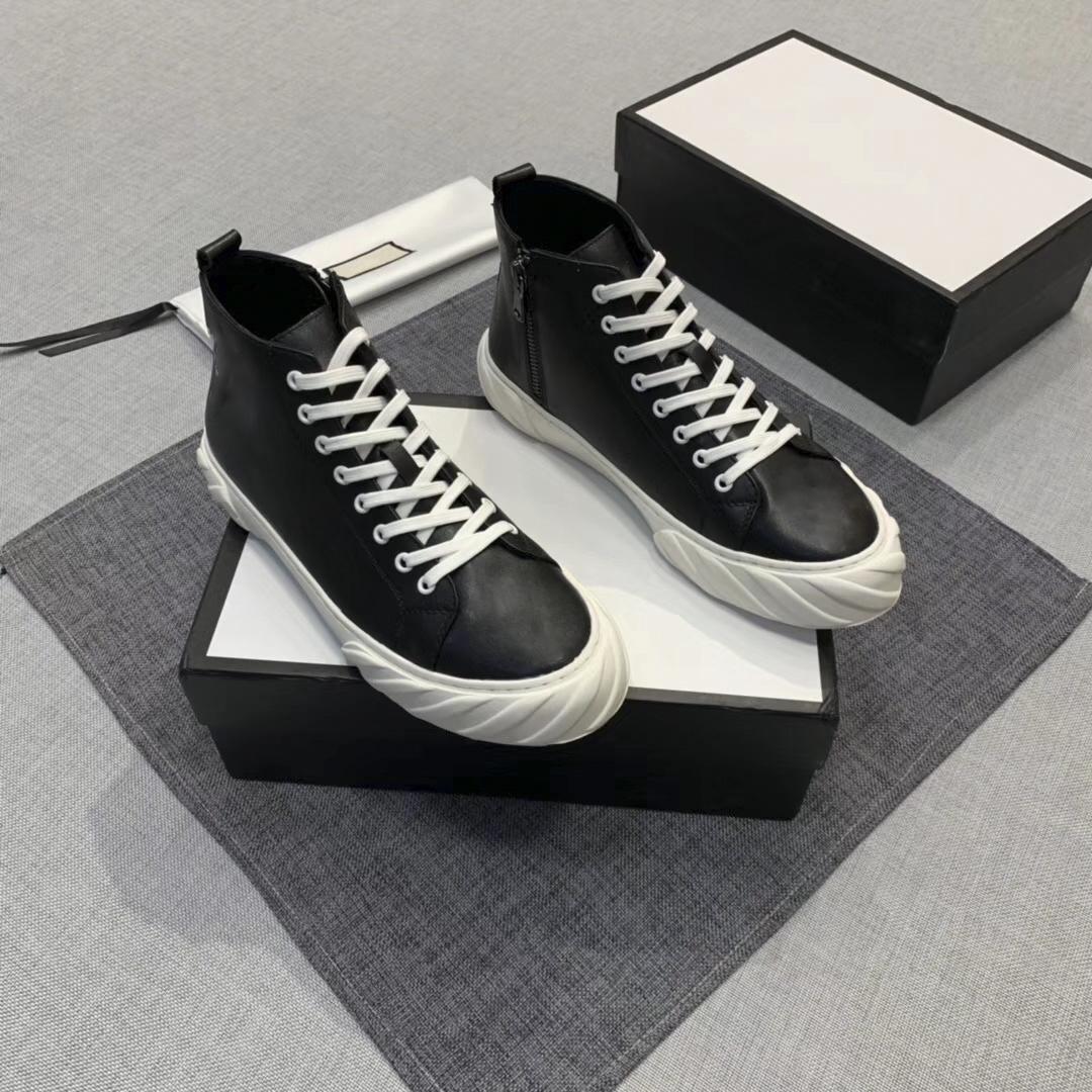

2020 Hot Sale Trendy Design Men's Fashion Sneakers High and Low Top Sneakers Comfortable Breathable Casual Shoes Size 38-45A, Black
