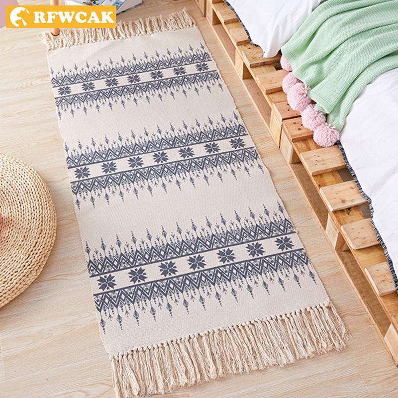 

Bohemian Hand Made Carpets For Living Room Kids Bedroom Rug Cotton Home Carpet Floor Door Mat Area Rugs Tapete Home Decoration